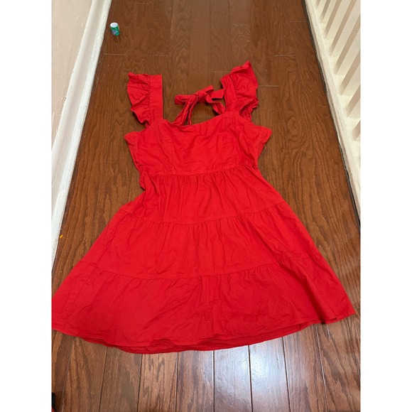 Show Me Your MuMu Dresses & Skirts - Show Me Your Mumu LovelyRed Mini Dress‎ Tie Back Cutout Womens Medium